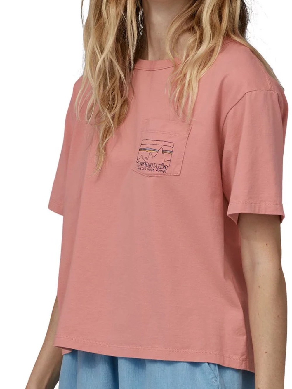 Patagonia Womens 73 Skyline Organic Easy Cut Pocket Tee